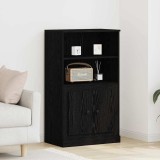 VidaXL Dulap &icirc;nalt, stejar negru, 60x35,5x103,5 cm, lemn prelucrat