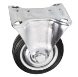 Roata fixa Detoolz din cauciuc 125x34,5 mm, pentru carucioare si mobilier