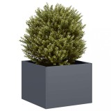 vidaXL Jardiniera Antracit 40x40x30cm Otel, Fund Deschis, Ghiveci Gradina, Balcon, Terasa