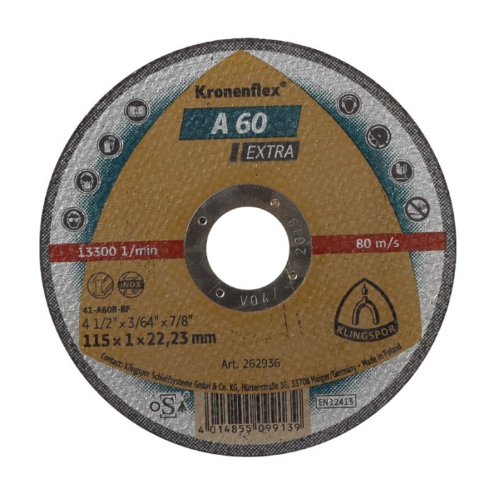 Disc debitare metal 125x1.0mm / a60extra