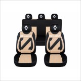 Set Huse Scaune Universale Nero Bej Personalizate cu Renault