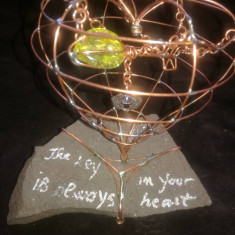 Cheia este totdeauna in inima ta. (sculptura in cupru),handmade ,unicat. foto