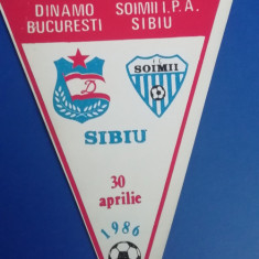 M3 C7 - Tematica sport - fotbal - Dinamo Bucuresti - Soimii Sibiu - 30 apr 1986