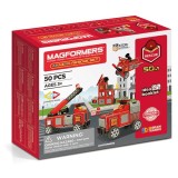 Set magnetic Magformers - Uimitorul set cu vehicule de interventie