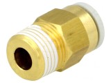 Racord Push-in Filetat Simplu 1-10 bar Alamă R 1/8