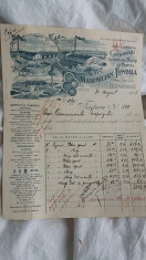 factura litho Maximilian Tonolla , Bucuresci , 1906 foto