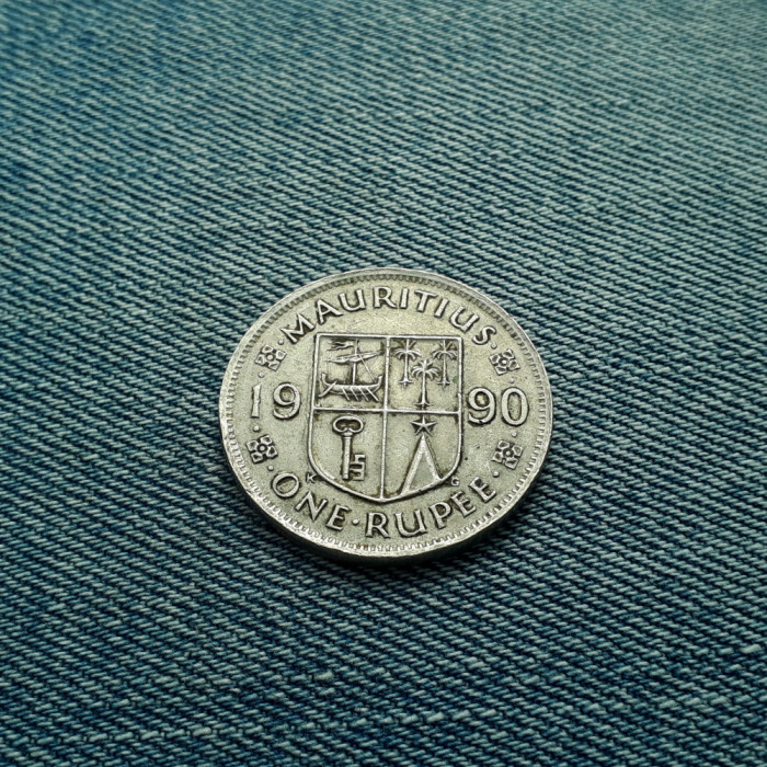 2b - 1 Rupee 1990 Mauritius