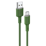 Cablu USB Acefast - USB Tip C 1,2 M, 3 A Verde (C2-04 Verde Oliver) C2-04-A-C OLIVER GREEN