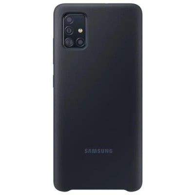 Husa Cover Silicone Samsung pentru Samsung Galaxy A51 Negru foto