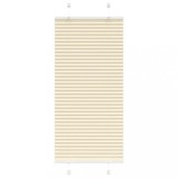 VidaXL Jaluzea plisată Crem 65x100 cm Lățime țesătură 64,4 cm
