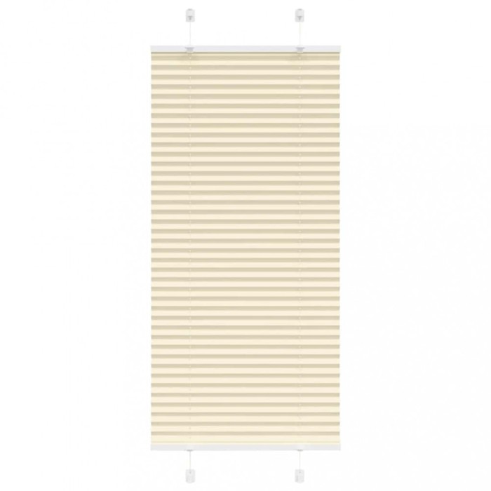 Jaluzea plisată Crem 65x150 cm Lățime țesătură 64,4 cm
