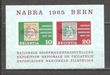 Elvetia.1965 Expozitia filatelica NABRA-Bl. SH.54, Nestampilat