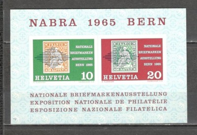 Elvetia.1965 Expozitia filatelica NABRA-Bl. SH.54 foto
