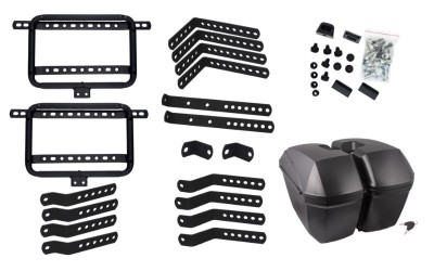 Set cutii laterale moto cu prinderi, MR-B66, 23l, culoare negru Cod Produs: MX_NEW KUFMOR012 foto