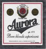 NI514 Etichetă bere blondă superioară Aurora, 1995-1996, SC Aurora SA Brașov