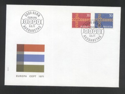 Switzerland 1971 Europa CEPT Mi.531-532 FDC UN.026 foto