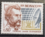 PC127 - Monaco 1976 Aniversari/ Telefon G. Bell, serie MNH, 1v, Nestampilat