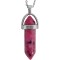 Pandantiv Rodonit, piatra bucuriei, cristal natural hexagonal 34 mm dublu varf