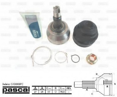 Kit cap planetara ALFA ROMEO 166 (936) (1998 - 2007) PASCAL G1D008PC foto