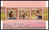 GUINEEA 2013 - Ducele si ducesa de Cambridge/set complet MNH-colita+bloc, Nestampilat