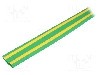 Tub termocontractant, 12mm, 30m, galben-verde, HELLERMANNTYTON - 333-31207