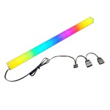 Cumpara ieftin Banda LED ARGB AR30, Iluminare Duală, Montaj Magnetic, Carcasă Aluminiu