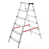 Scara aluminiu, Master, 2 tronsoane, 6 trepte, max 125 kg, 1.35 m