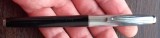 STILOU DE COLECTIE - WATERMAN FLASH, NEGRU CU CAPAC ARGINTIU, VINTAGE