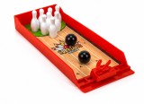 Joc Mini Bowling de Birou Set Complet cu Lansator si 10 Popice