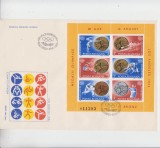 C12 - FDC Romania - Medalii olimpice - Los Angeles - blocuri - LP1111 - 1984
