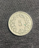 Moneda 5 rappen 1892 Elvetia, Europa