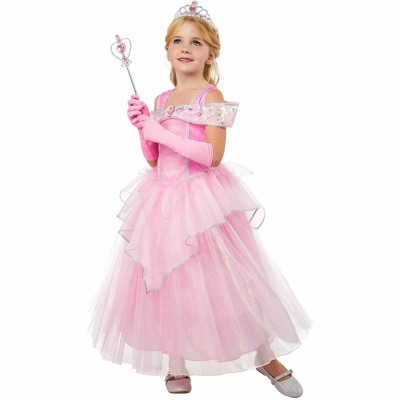 Costum de carnaval - Printesa (roz) L (7-8 ani/max 128cm) PlayLearn Toys foto