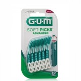 Periute interdentare Soft-Picks Advanced Large, 30 bucati, Sunstar Gum
