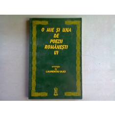 O MIE SI UNA DE POEZII ROMANESTI - LAURENTIU ULICI VOL.VI