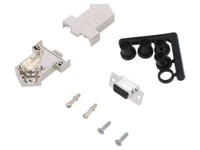 Conector D-Sub mamă 9 pini, pe cablu foto