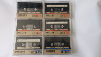 CASETA AUDIO PHILIPS UC II 60 SI UC II 90 , LOT 6 BUCATI foto