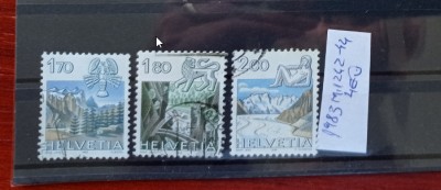 TS21 - Timbre serie - Elvetia - Helvetia 1983 Mi1242-44 foto