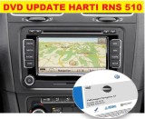 DVD Harti Navigatie VW RNS 510 810 2022 Europa + Romania Passat Tiguan Touareg Skoda Seat Actualizare GPS Video in Motion