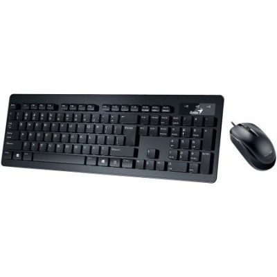 Kit Tastatura + Mouse Genius; model: C130 ; layout: US; NEGRU; USB; foto