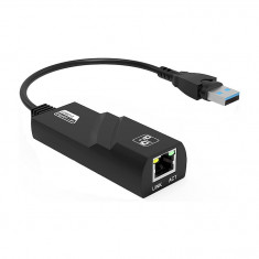 Adaptor internet, SIHOiSi, Ethernet Type C, 10/100/1000, Negru