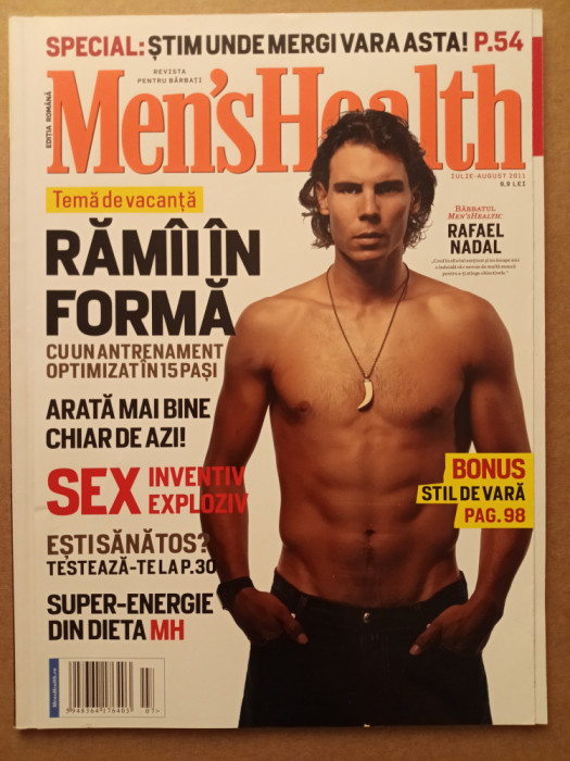 Men&#039;s Health / 2011 iulie august / Rafael Nadal / sex sanatate dieta energie