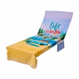 Prosop Sezlong Heinner Travel 74x207 cm, Poliester 230gsm, Garantie 24 Luni, Plaja Piscina