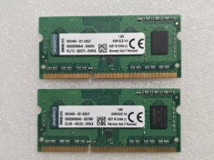 Kit memorie RAM laptop Kingston 8GB (2 x 4GB) DDR3L 1.35V 1600MHz KVR16LS11/4