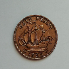 M3 C50 - Moneda foarte veche - Anglia - Half penny - 1955