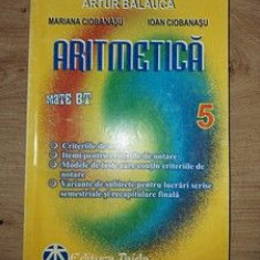 Aritmetica clasa a 5-a - Artur Balauca, Mariana Ciobanasu