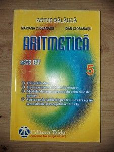 Aritmetica clasa a 5-a - Artur Balauca, Mariana Ciobanasu foto