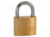 Lacăt cu toartă alamă Protecţie: joasă (nivel 3) A: 40mm C: 6mm