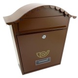 Cutie Postala Maro Strend Pro Napoleon, Metal, 36.5x13.5x36.5 cm, 2 Chei