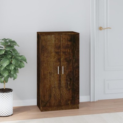 vidaXL Pantofar, stejar fumuriu, 55x35x108 cm, lemn prelucrat 342668 foto