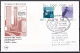 Germania 1996 - J.O. Atlanta, Carton filatelic Trimis Comitetului de Organizare a J.O., cu solicitare de retur, cu stampila oficiala a J.O. !!!